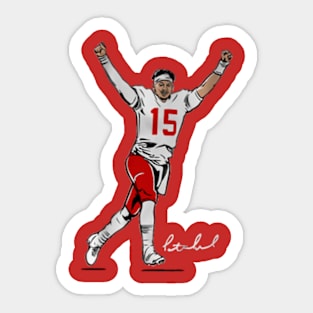 Patrick Mahomes Superstar Pose Sticker